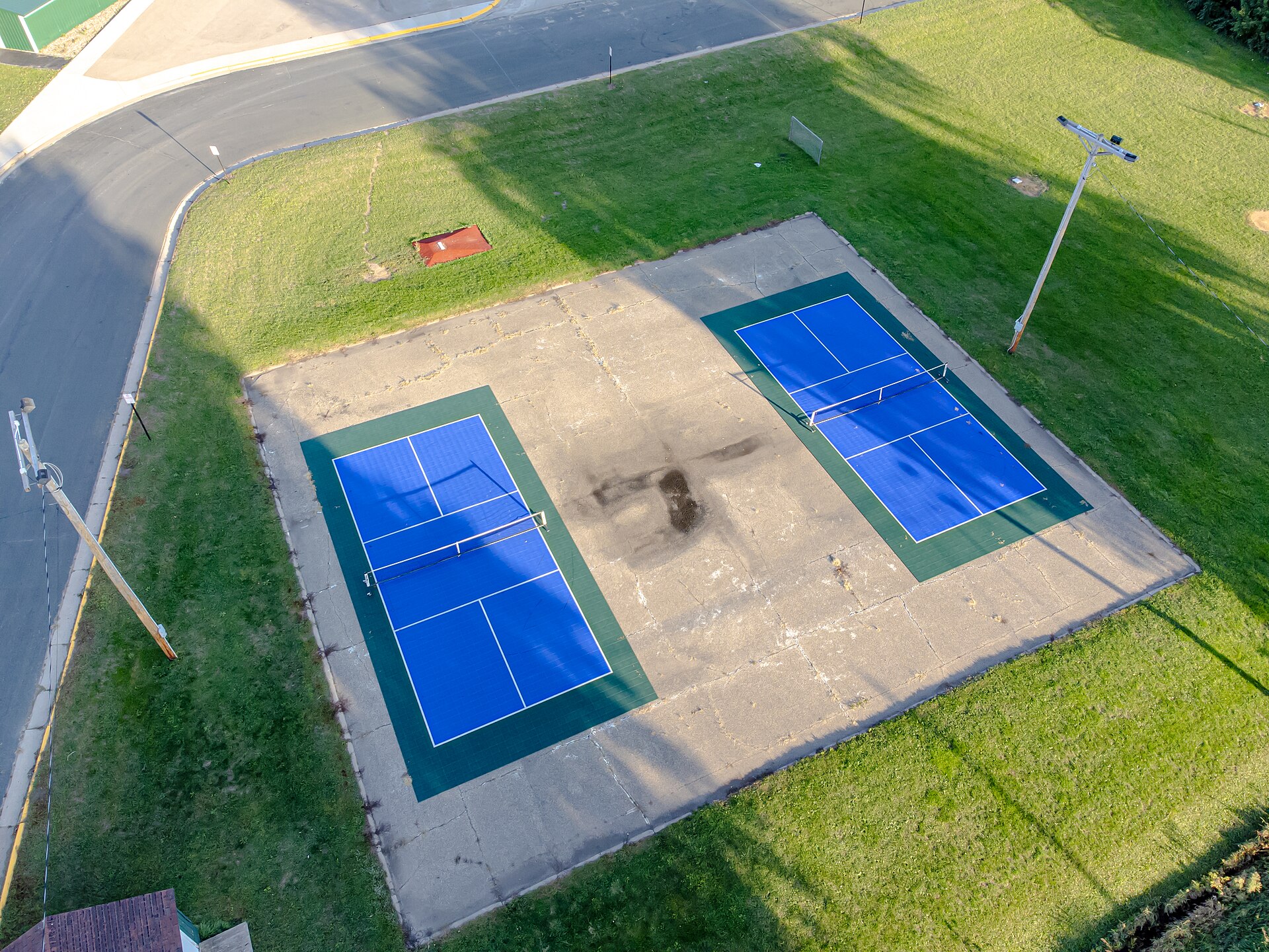 Outdoor pickleball courts